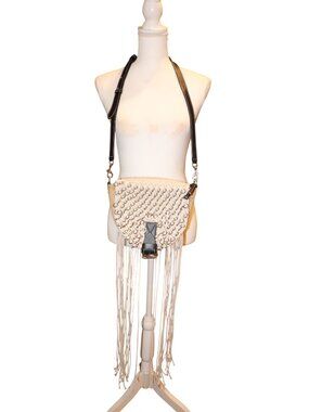JW Anderson Biker Woven Fringe Crossbody Bag